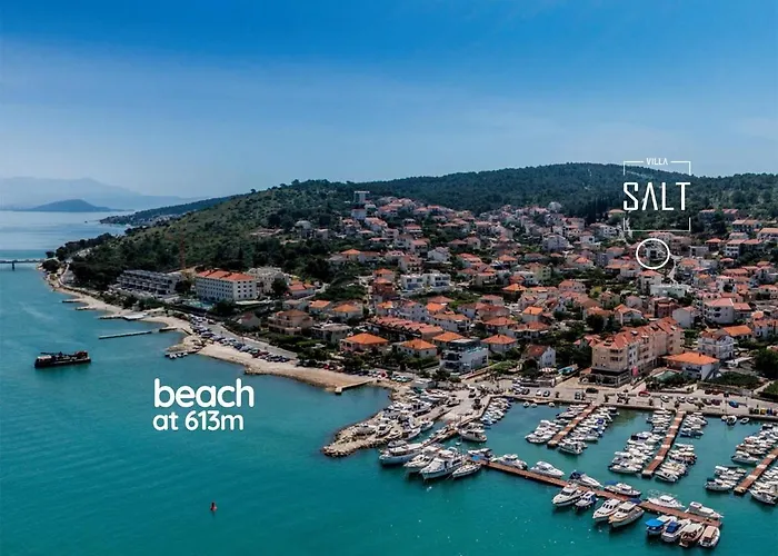 Villa Salt - 10 People, Heated Pool, Trogir, Near Beach & Split Airport